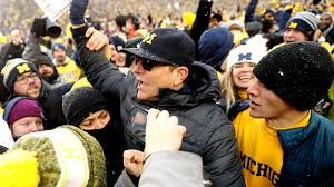 Jim Harbaugh: Contract extension| Has beat ohio state| Dip