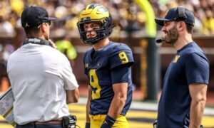 Cade McNamara: Is a freshman| Draft projection| Game log