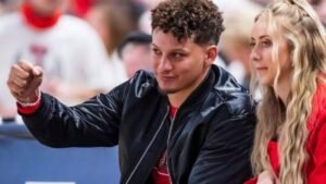 Patrick Mahomes: Basketball game| What did fiance do
