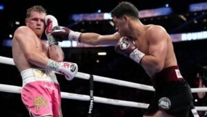 Canelo vs Bivol: Outcome| Weight class| Weight| Record