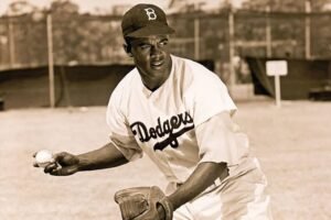 Jackie Robinson: And chapman photo| picture with phillies manager