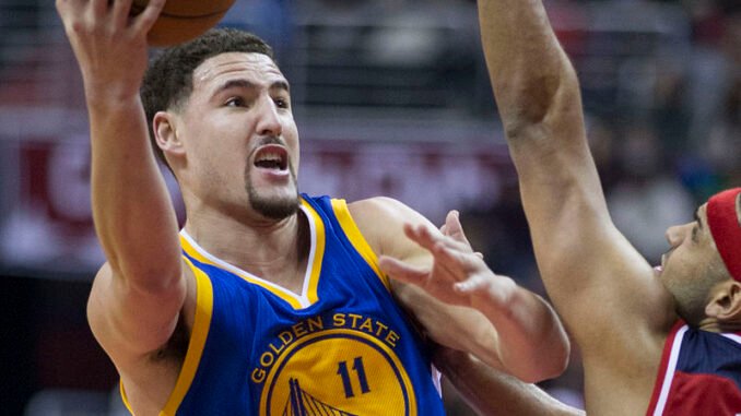 Klay_Thompson_vs._Jared_Dudley_(cropped) (1) Klay Thompson: Imposter| Impersonator youtube| Bahamas