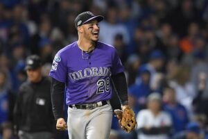 Nolan Arenado: Is married| Wife| How many gold gloves does have