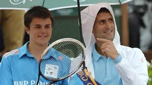 Novak Djokovic: Kid interview| Racket kid| Ball kid| child photos
