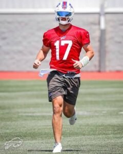 Josh Allen: In shorts| Jumping over things| Dawson knox