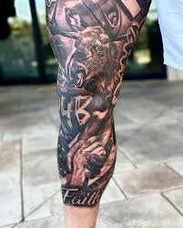 Dak Prescott tattoo: Tattoo leg| Fantasy names| Brother jace