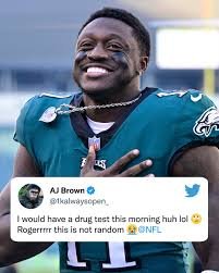 AJ Brown: Drug test| Taunting penalty| Penalty