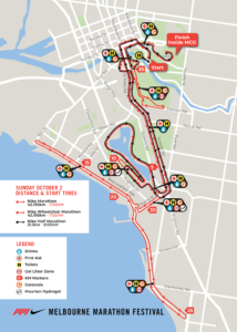 Melbourne Marathon: Route| 2023 road closures| Start| Bib