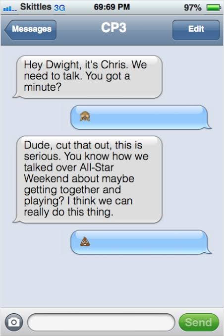 Dwight Howard: Text messages| Grabs crotch - sportsjone