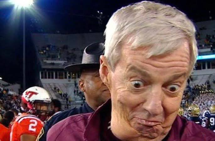 Frank Beamer: Face| Sick| Is sick| Meme| Scar| Neck| Son| Health 