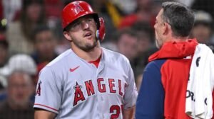 Mike Trout: Hand| Injured| Injury update| Is hurt| Hand injury| HBP