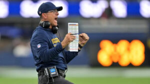 Jim Harbaugh: Where does coach| Rushing yards| Coaching history